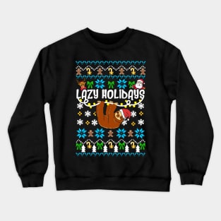 Funny Sloth Christmas Sweater Crewneck Sweatshirt